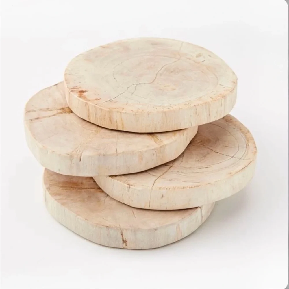 West Elm Petrified coasters set of 4
